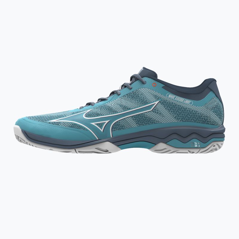 Buty do tenisa męskie Mizuno Wave Exceed Light CC maui blue/white/china blue 10