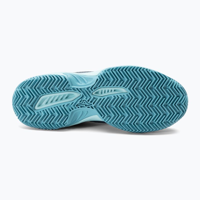Buty do tenisa dziecięce Mizuno Exceed Star CC collegiate blue/ soleil/ tanager/ turquoise 5