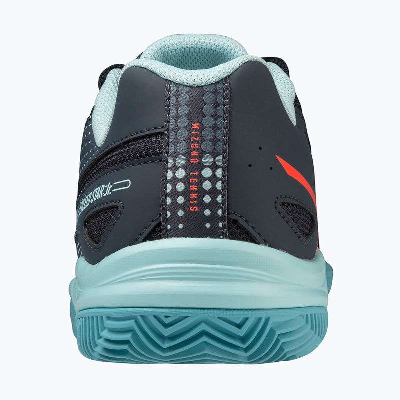 Buty do tenisa dziecięce Mizuno Exceed Star CC collegiate blue/ soleil/ tanager/ turquoise 9