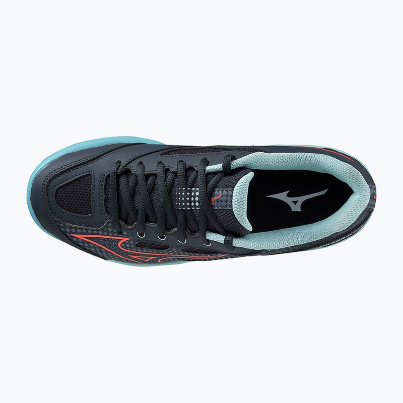 Buty do tenisa dziecięce Mizuno Exceed Star CC collegiate blue/ soleil/ tanager/ turquoise 10