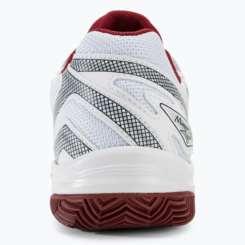 Buty do tenisa damskie Mizuno Break Shot 4 CC white/cabernet/papyrus 6