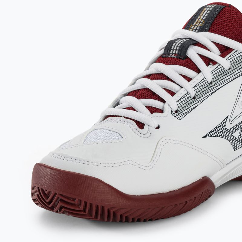 Buty do tenisa damskie Mizuno Break Shot 4 CC white/cabernet/papyrus 7