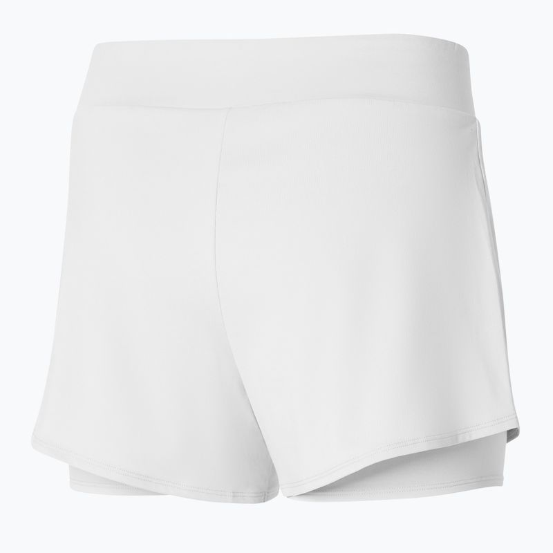 Spodenki tenisowe damskie Mizuno Flex Short białe 62GBA21501 2