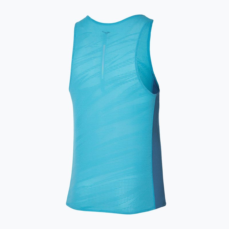 Koszulka do biegania męska Mizuno Aero Tank maui blue 2