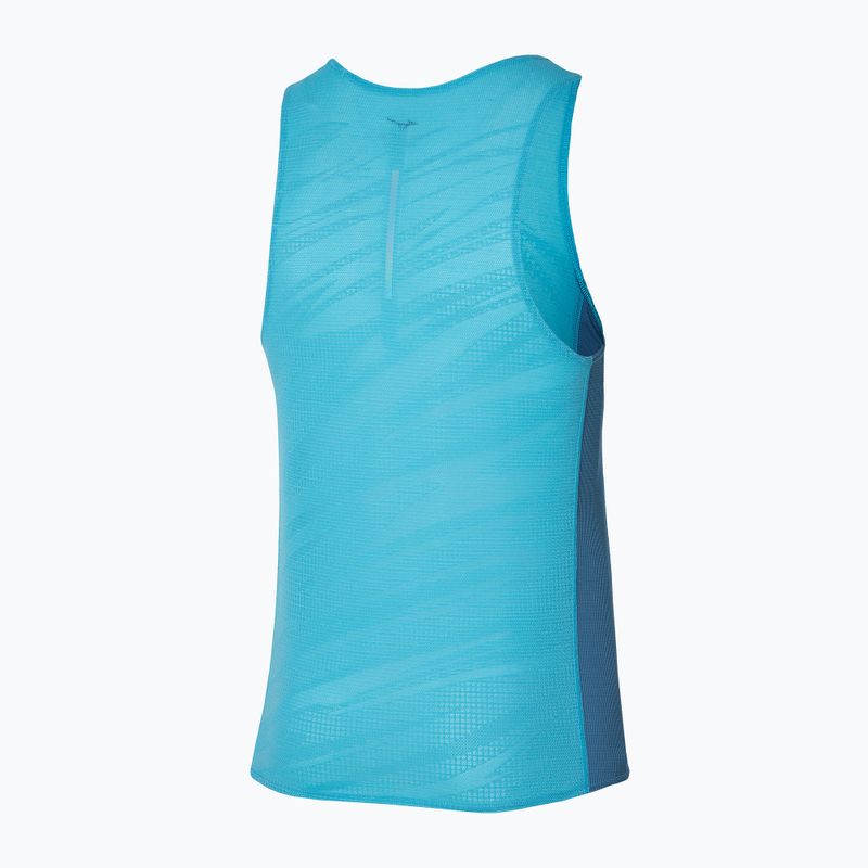 Tank top do biegania męski Mizuno Aero Tank maui blue 2