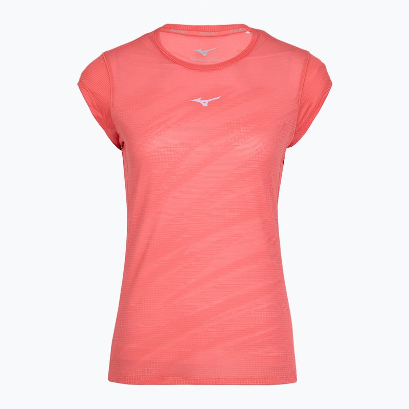 Koszulka do biegania damska Mizuno Aero Tee sunkissed coral