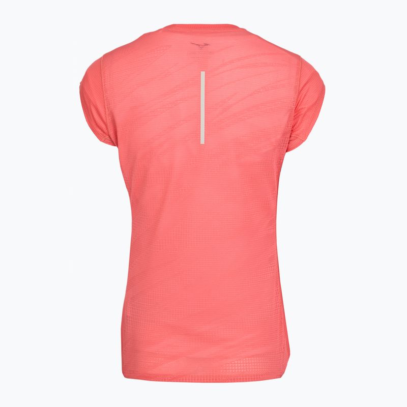 Koszulka do biegania damska Mizuno Aero Tee sunkissed coral 2