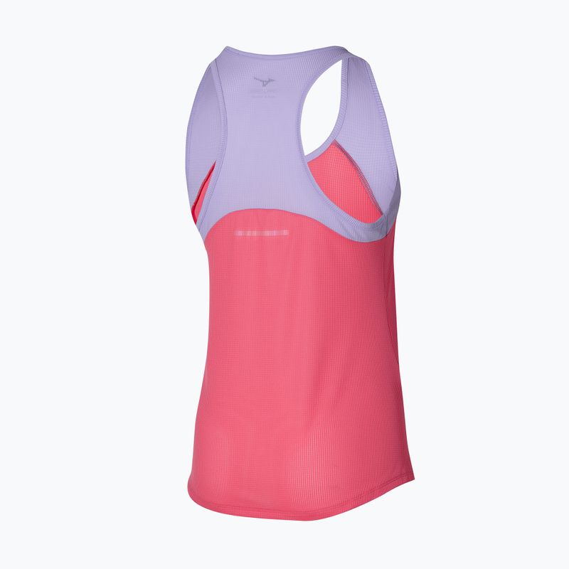 Koszulka do biegania damska Mizuno DryAeroFlow Tank sunkissed coral 2