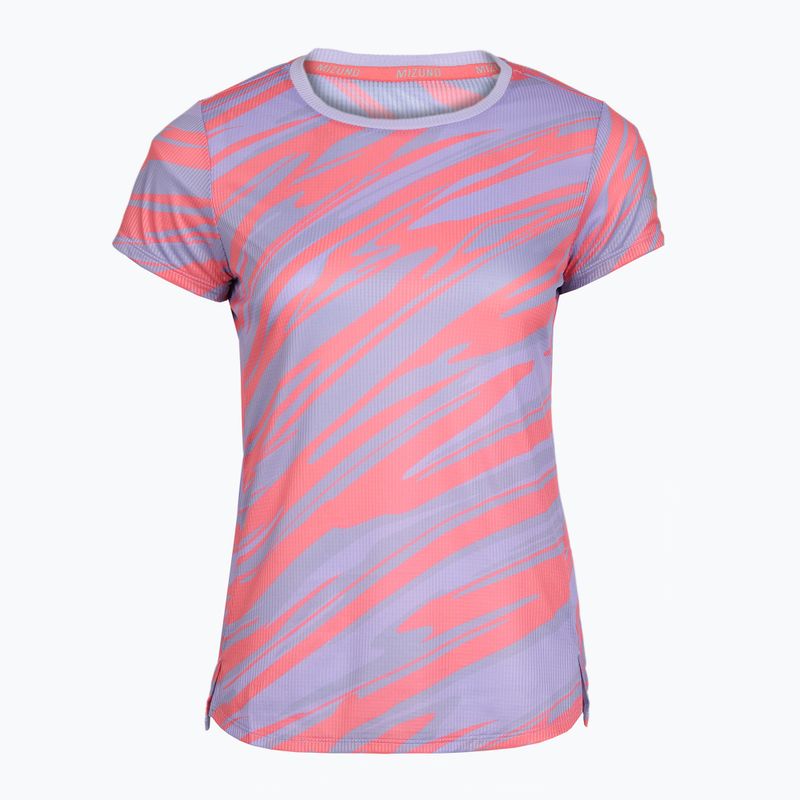 Koszulka do biegania damska Mizuno DAF Graphic Tee pastel lilac