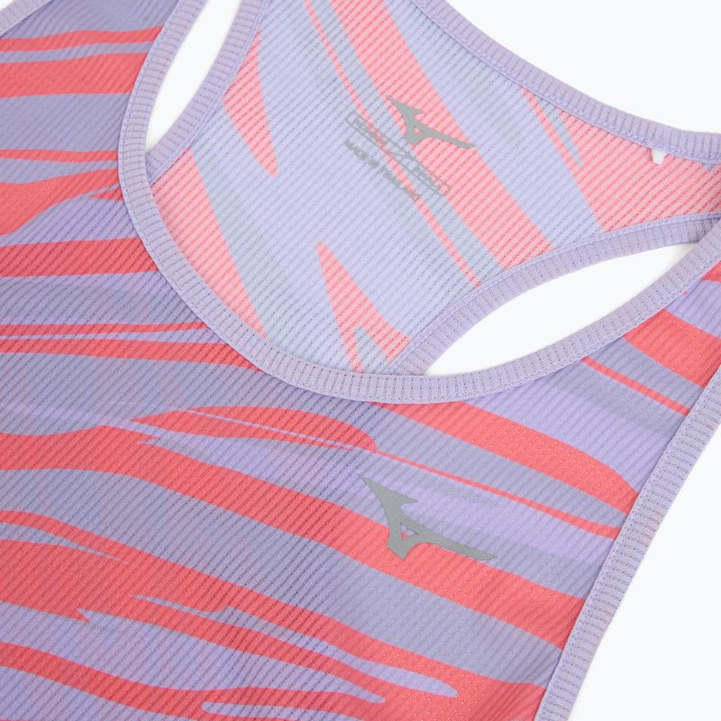 Koszulka do biegania damska Mizuno DAF Graphic Tank pastel lilac 3
