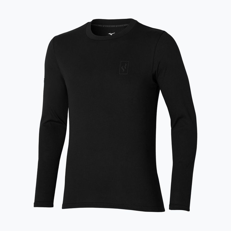 Longsleeve piłkarski męski Mizuno Sergio Ramos czarna P2MA2S5509
