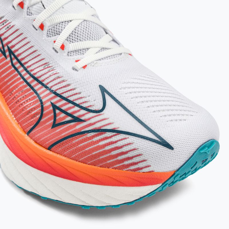 Buty do biegania męskie Mizuno Wave Rebellion Pro biało-pomarańczowe J1GC231701 7