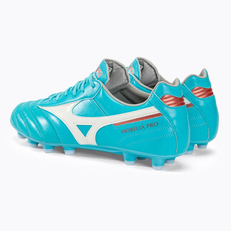 Buty piłkarskie Mizuno Morelia II Pro niebiesko-białe P1GA231325 3
