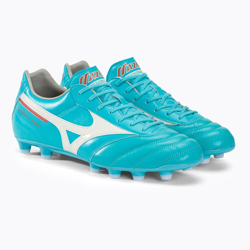 Buty piłkarskie Mizuno Morelia II Pro niebiesko-białe P1GA231325 4
