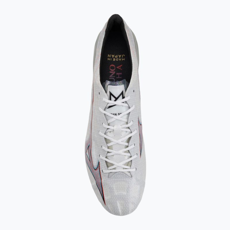 Buty piłkarskie męskie Mizuno Alpha JP white/ignition red/801 c 5