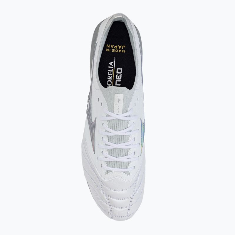 Buty piłkarskie Mizuno Morelia Neo III Beta JP białe P1GA239004 6