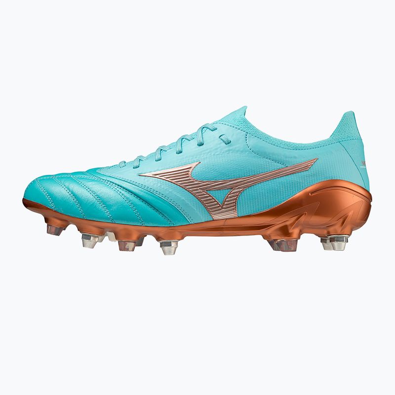 Buty piłkarskie Mizuno Morelia Neo III Beta JP MD niebieskie P1GC239025 10