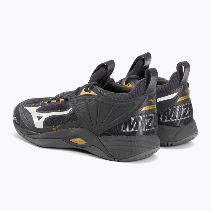 Buty do siatkówki męskie Mizuno Wave Momentum 2 black oyster/mp gold/inrongat 4