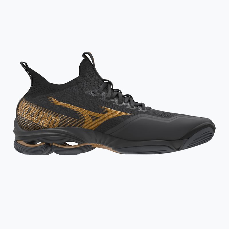 Buty do siatkówki Mizuno Wave Lightning Neo 2 black oyster/mp gold/irongat 3