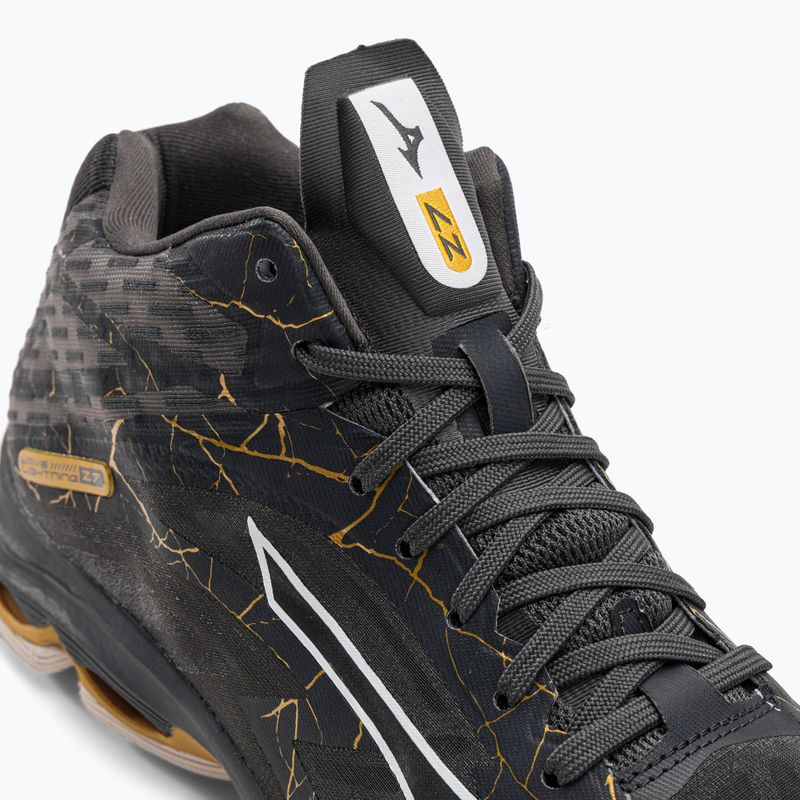 Buty do siatkówki męskie Mizuno Wave Lightning Z7 Mid black oyster/mp gold/irongat 9