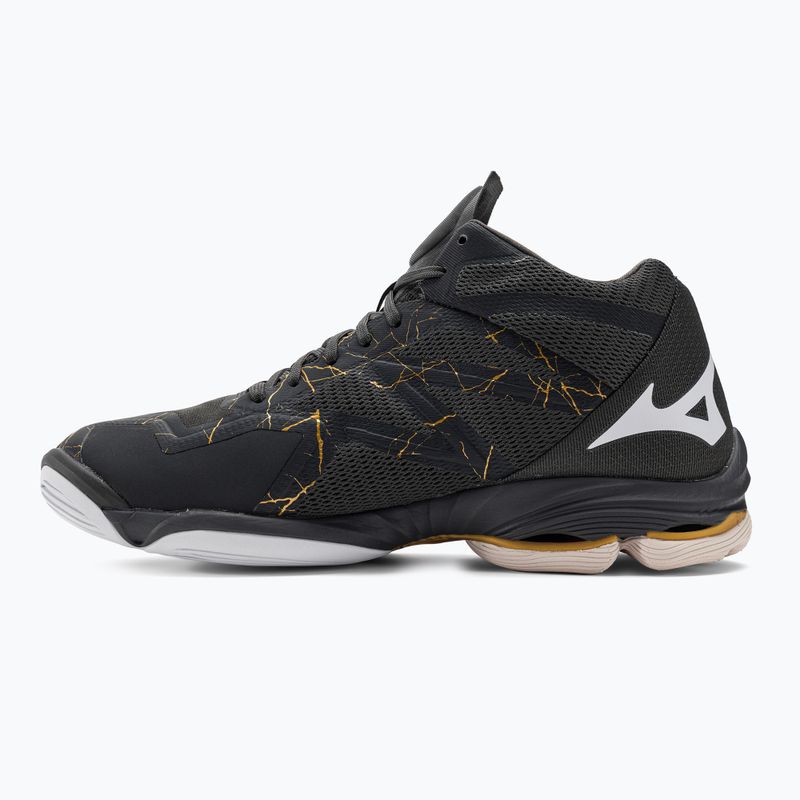 Buty do siatkówki męskie Mizuno Wave Lightning Z7 Mid black oyster/mp gold/irongat 3