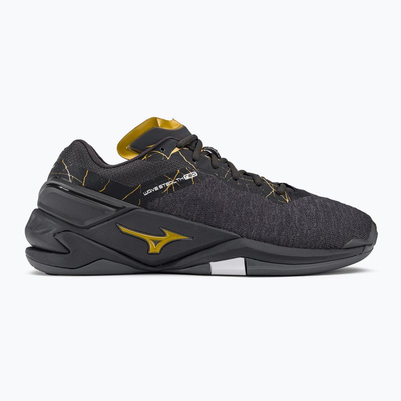 Buty do piłki ręcznej Mizuno Wave Stealth Neo black oyster/mp gold/irongat 2
