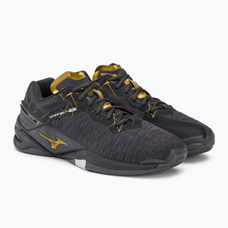 Buty do piłki ręcznej Mizuno Wave Stealth Neo black oyster/mp gold/irongat 4