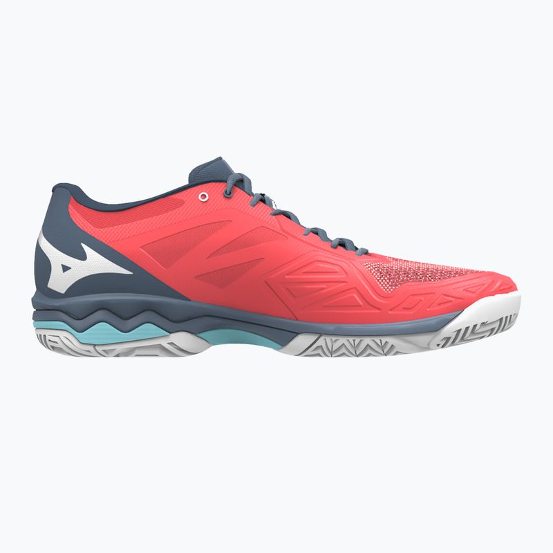 Buty do tenisa damskie Mizuno Wave Exceed Light AC fierry coral 2/white/china blue 11