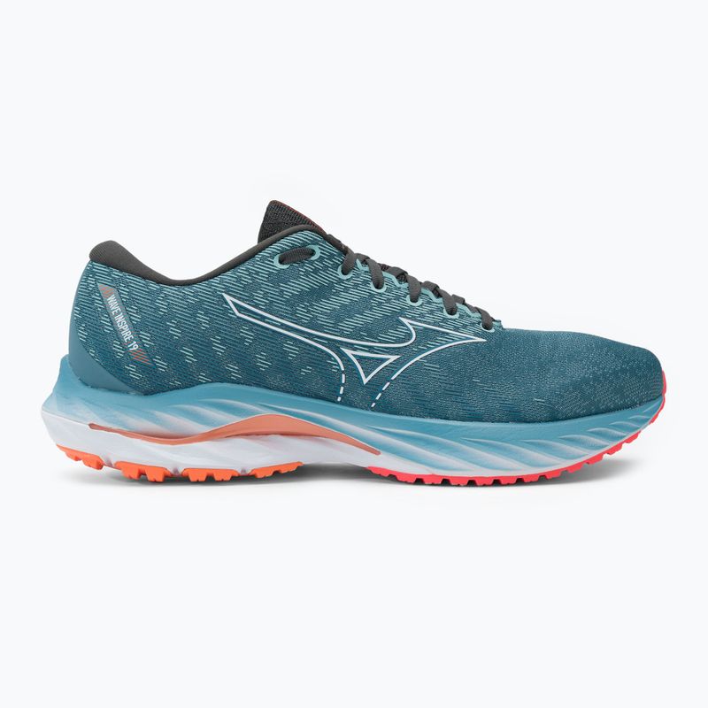 Buty do biegania męskie Mizuno Wave Inspire 19 province blue/ white/ light orange 2