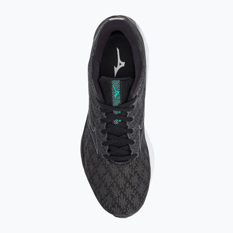Buty do biegania męskie Mizuno Wave Inspire 19 black/ metallic gray/ bisgreen 6