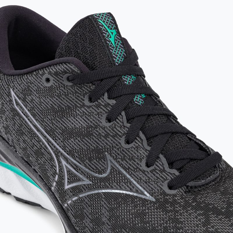 Buty do biegania męskie Mizuno Wave Inspire 19 black/ metallic gray/ bisgreen 10