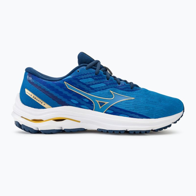 Buty do biegania męskie Mizuno Wave Equate 7 french blue/gold/gold 2