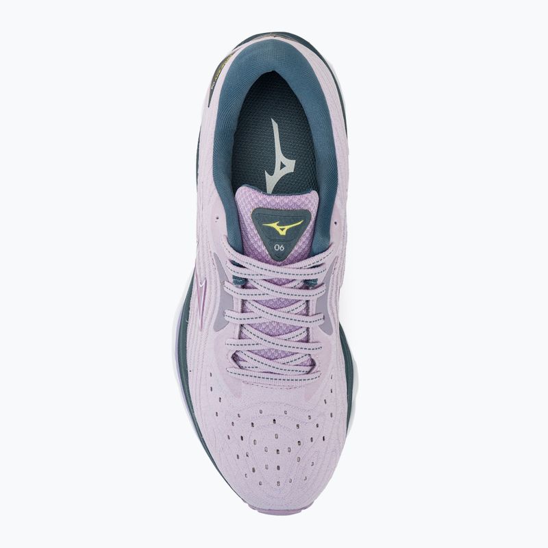 Buty do biegania damskie Mizuno Wave Sky 6 pastililac/whitee/china blue 5