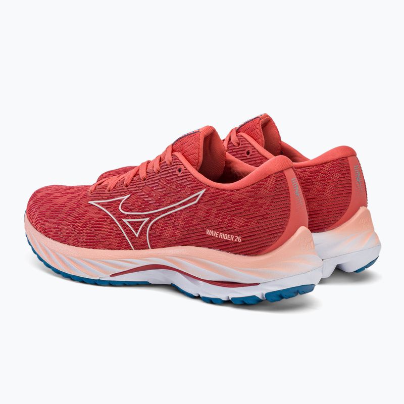 Buty do biegania damskie Mizuno Wave Rider 26 spiced coral/vaporous gray/french blue 5