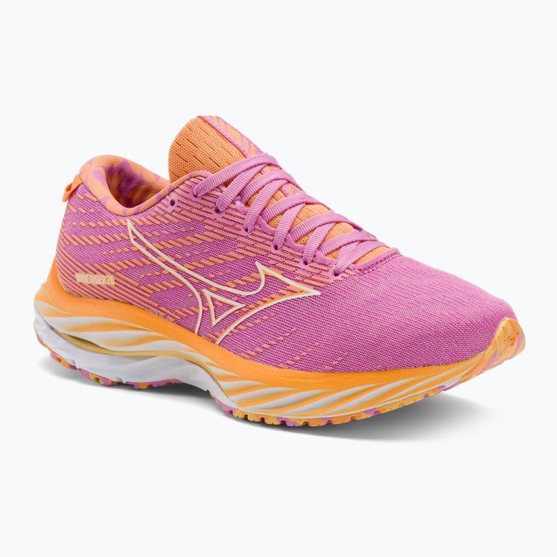 Buty do biegania damskie Mizuno Wave Rider 26 Roxy cyclamen/white/mockorang