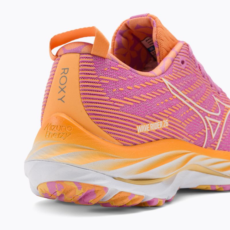 Buty do biegania damskie Mizuno Wave Rider 26 Roxy cyclamen/white/mockorang 10