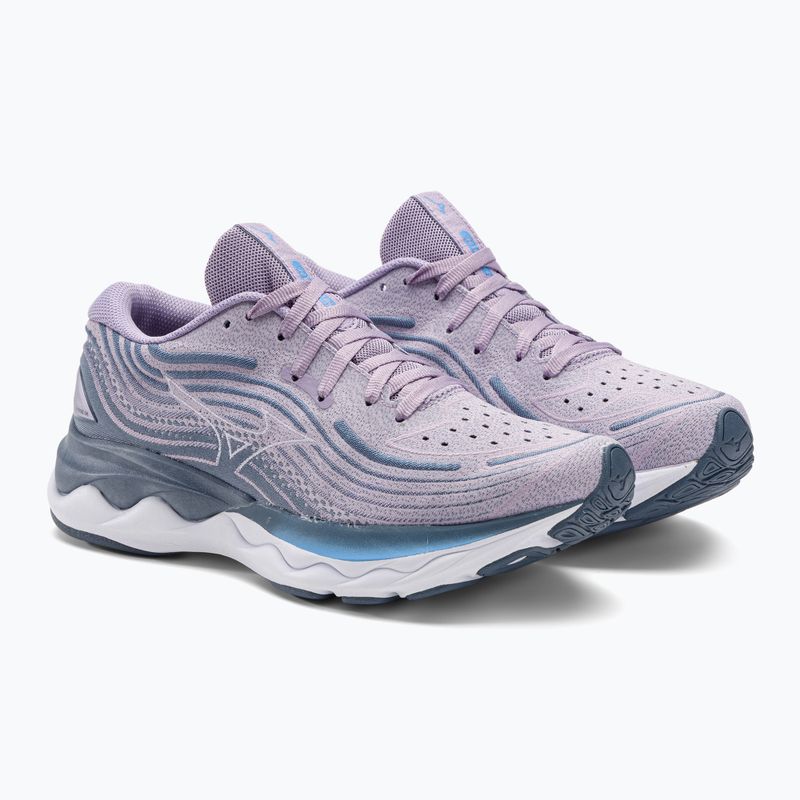 Buty do biegania damskie Mizuno Wave Skyrise 4 wisteria/white/chinablue 5