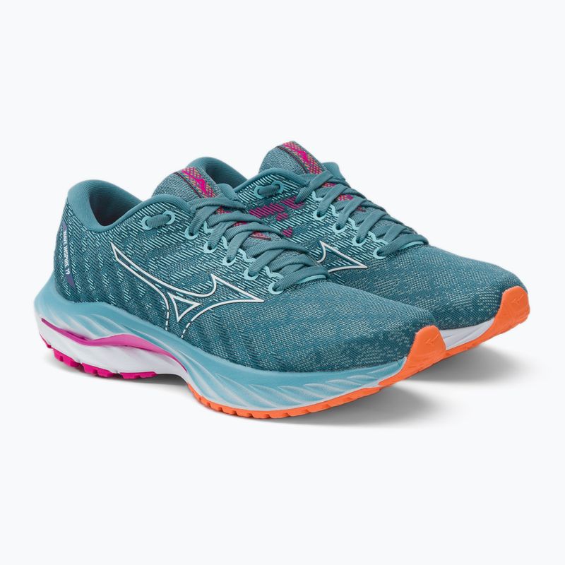 Buty do biegania damskie Mizuno Wave Inspire 19 province blue/ white/ 807 c 4