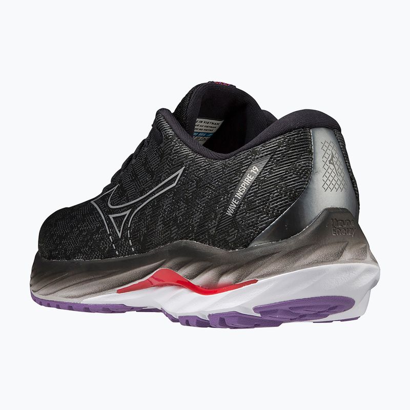 Buty do biegania damskie Mizuno Wave Inspire 19 W black/ silver/ bitsweet 12