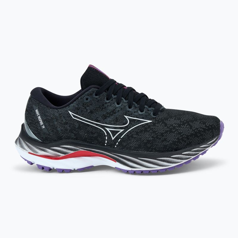Buty do biegania damskie Mizuno Wave Inspire 19 W black/ silver/ bitsweet 2