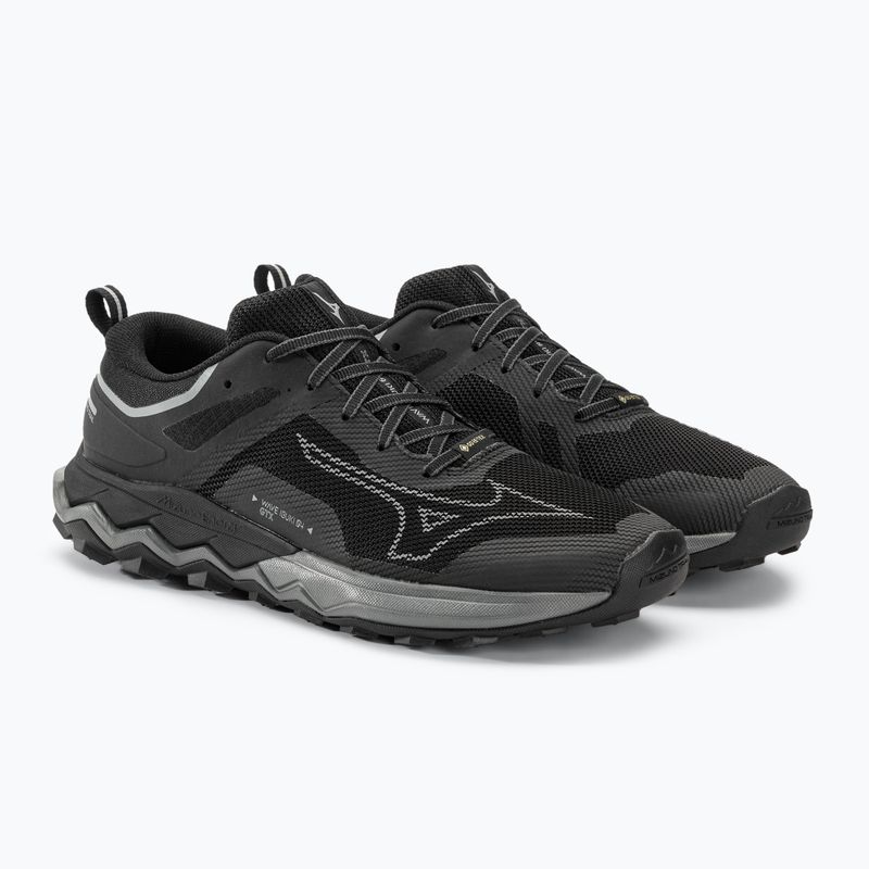 Buty do biegania męskie Mizuno Wave Ibuki 4 GTX black/metalic gray/dark shadow 5