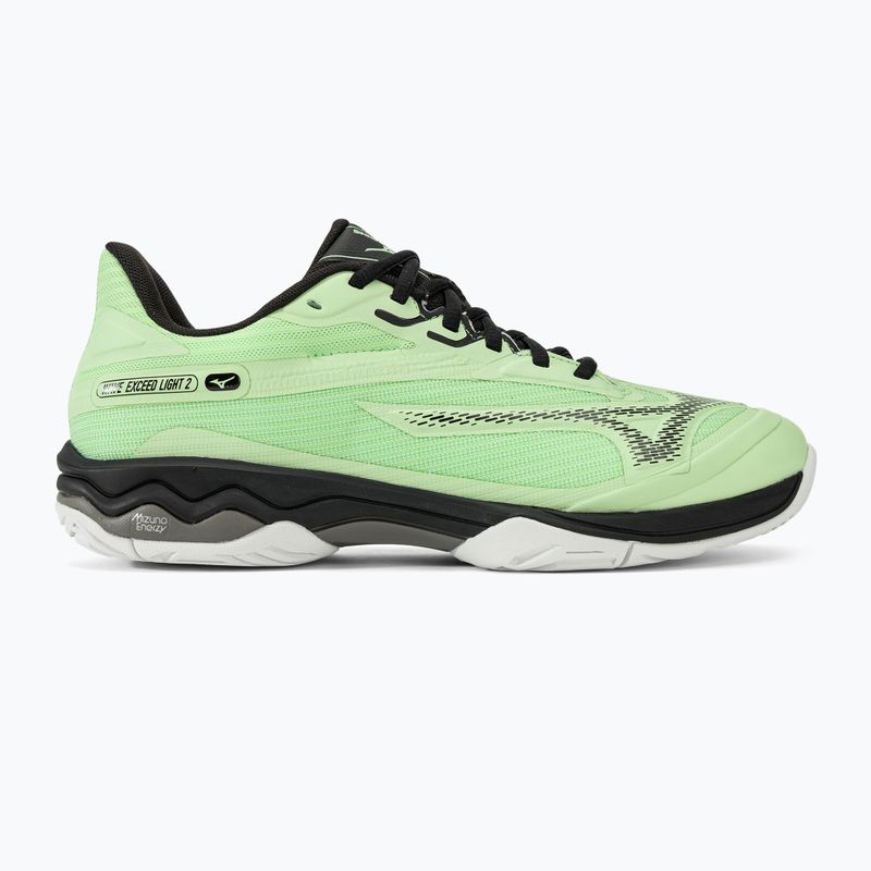 Buty do tenisa męskie Mizuno Wave Exceed Light 2 AC patina green/black/white 2