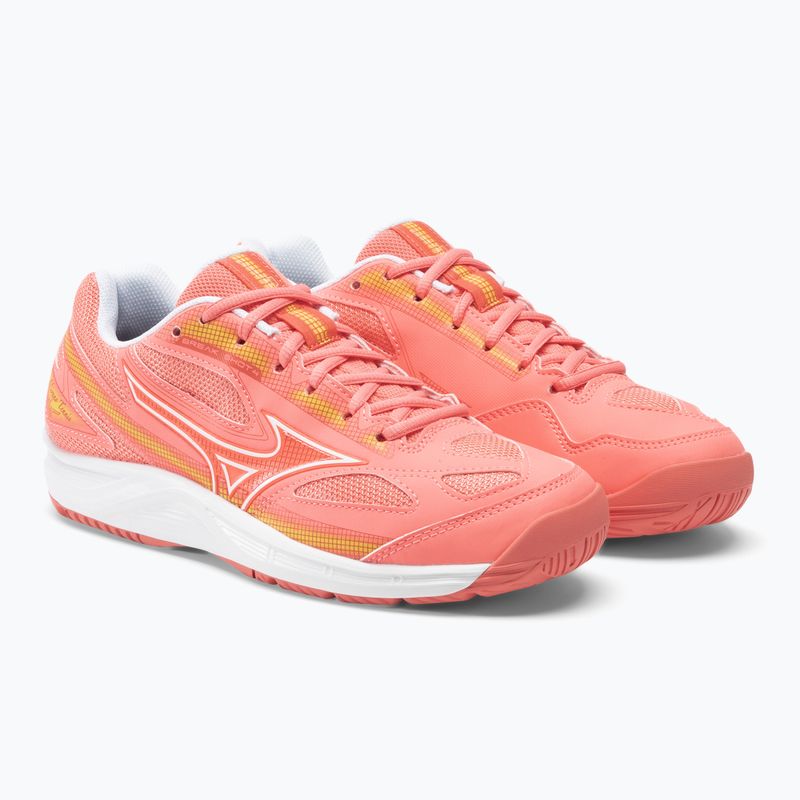 Buty do tenisa damskie Mizuno Break Shot 4 AC candy coral/white/fusion coral 5