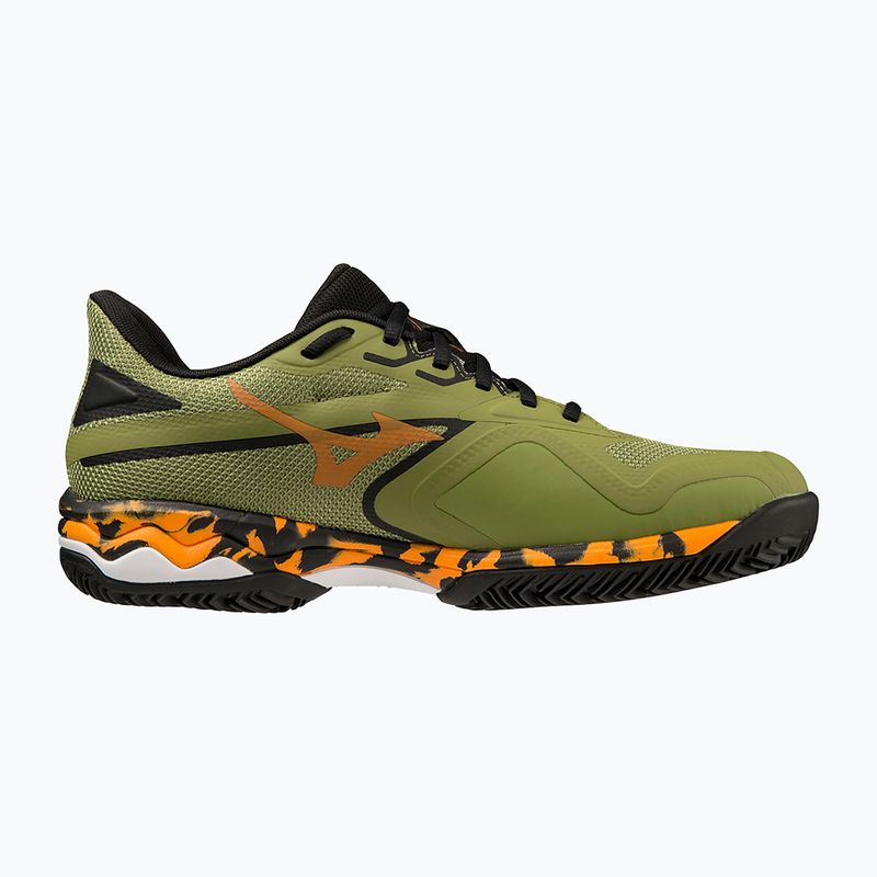 Buty do padla męskie Mizuno Wave Exceed Light 2 Padel calliste green/ vibrant orange/ black 11