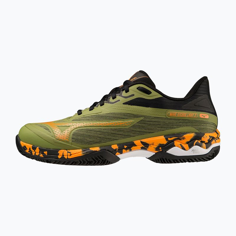 Buty do padla męskie Mizuno Wave Exceed Light 2 Padel calliste green/ vibrant orange/ black 12