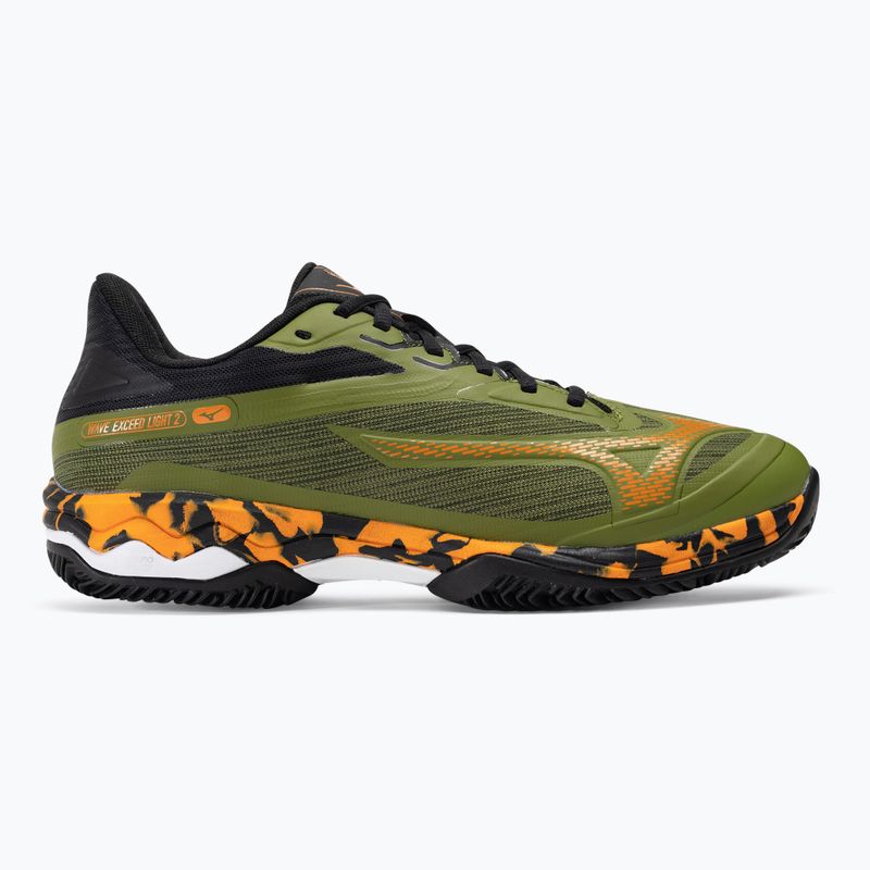 Buty do padla męskie Mizuno Wave Exceed Light 2 Padel calliste green/ vibrant orange/ black 2