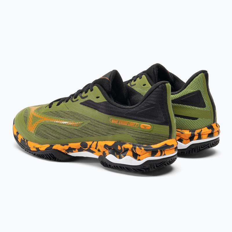 Buty do padla męskie Mizuno Wave Exceed Light 2 Padel calliste green/ vibrant orange/ black 3