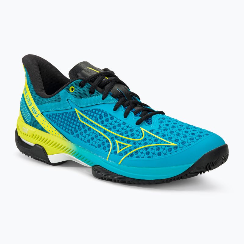 Buty do tenisa męskie Mizuno Wave Exceed Tour 5 CC jet blue/bolt2 neon/black