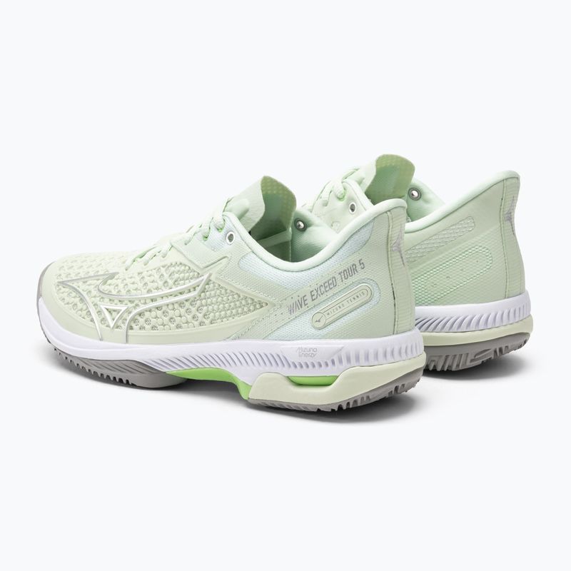 Buty do tenisa damskie Mizuno Wave Exceed Tour 5 CC ambroshia/silver/techno green 3