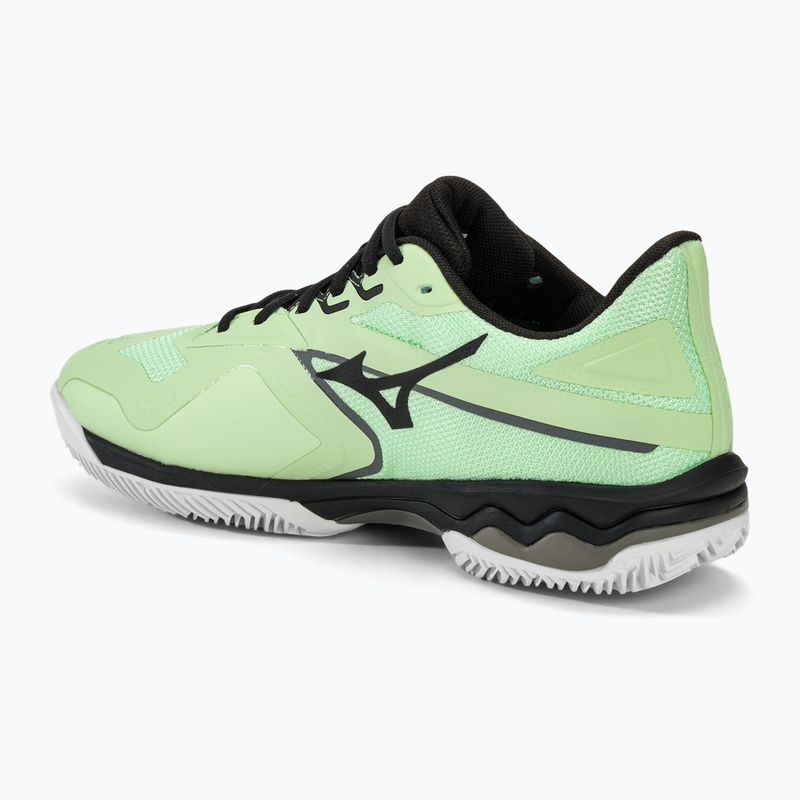 Buty do tenisa męskie Mizuno Wave Exceed Light 2 CC patina green/ black/ white 3